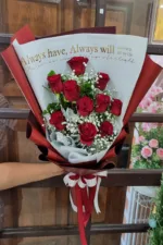 ช่อดอกกุหลาบแดง-RR1002 - Image 2