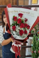 ช่อดอกกุหลาบแดง-RR1002 - Image 3