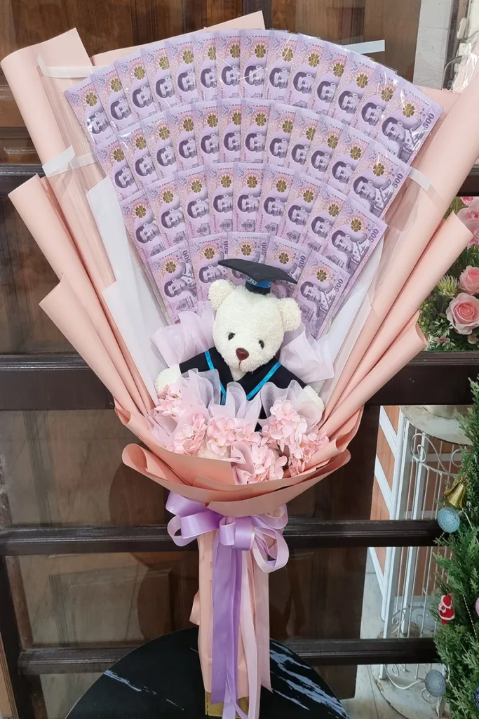 ช่อเรียงแบงค์รับปริญญา