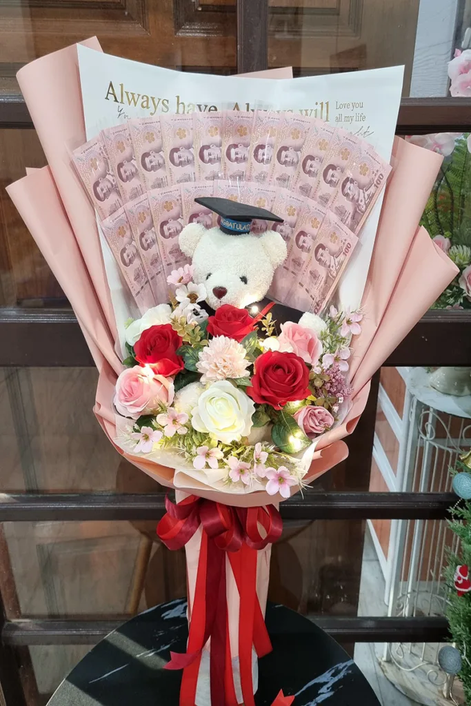 ช่อเรียงแบงค์รับปริญญา