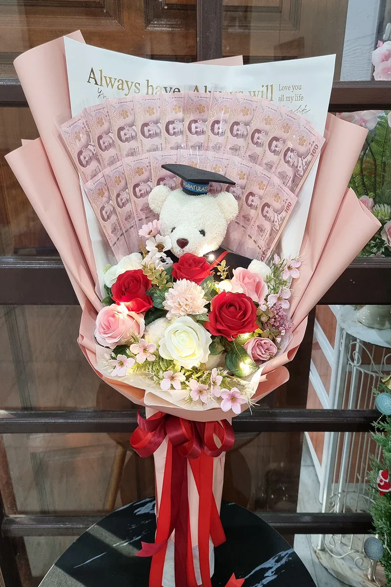 ช่อเรียงแบงค์รับปริญญา