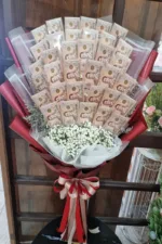 ช่อแบงค์พันเรียงในช่อ