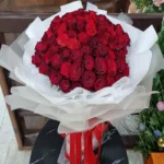 ช่อดอกกุหลาบแดง60ดอก