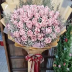 ช่อแบงค์ร้อยพับดอกกุหลาบ60ดอก