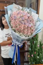 ช่อแบงค์ม้วนทำดอก50ใบ