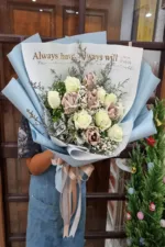 ช่อแบงค์พันพับดอกกุหลาบ