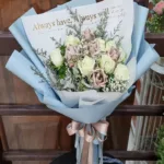 ช่อแบงค์พันพับดอกกุหลาบ