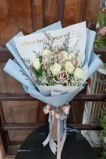 ช่อแบงค์พันพับดอกกุหลาบ