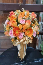 แจกันดอกไม้สดสีส้ม-VF1013 - Image 3