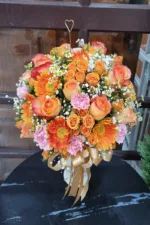 แจกันดอกไม้สดสีส้ม-VF1013 - Image 2