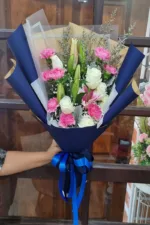 ช่อดอกไม้สดสีชมพู-PF1008 - Image 3