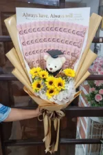 ช่อเรียงแบงค์ตุ๊กตารับปริญญา