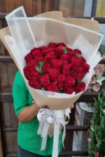 ช่อดอกกุหลาบแดง30ดอก