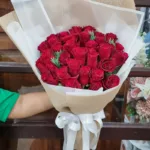 ช่อดอกกุหลาบแดง30ดอก