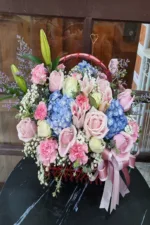 กระเช้าดอกไม้สด-PB1014 - Image 3