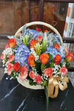 กระเช้าดอกไม้สีส้ม-YB1006 - Image 3