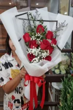 ช่อดอกกุหลาบแดง-RR1017 - Image 3