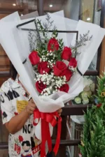 ช่อดอกกุหลาบแดง-RR1017 - Image 2