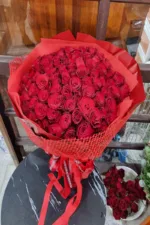 ช่อดอกกุหลาบแดง99ดอก