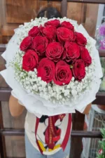 ช่อดอกกุหลาบแดง-RR1018 - Image 2