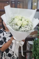 ช่อดอกกุหลาบขาว-WR1008 - Image 3