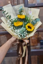 ช่อดอกทานตะวัน3ดอก