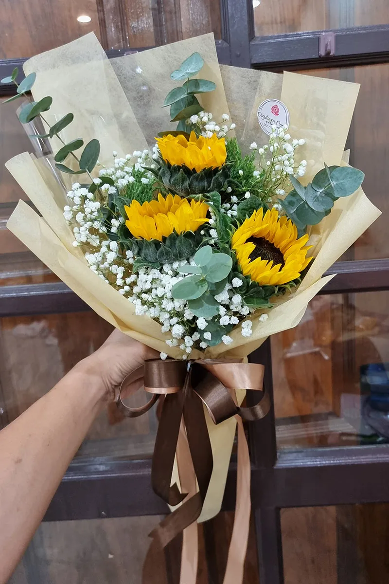 ช่อดอกทานตะวัน3ดอก ช่อดอกทานตะวัน3ดอก