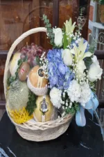 กระเช้าผลไม้ดอกไม้สด-FB1007 - Image 2