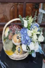 กระเช้าผลไม้ดอกไม้สด-FB1007 - Image 3