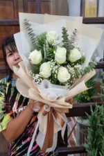 ช่อดอกกุหลาบขาว-WR1020 - Image 2