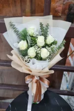 ช่อดอกกุหลาบขาว-WR1020 - Image 4