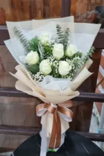 ช่อดอกกุหลาบขาว-WR1020 - Image 3