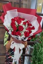 ช่อดอกกุหลาบแดง20ดอก