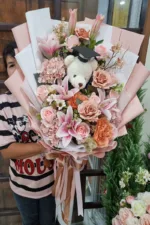 ช่อดอกไม้ประดิษฐ์รับปริญญา