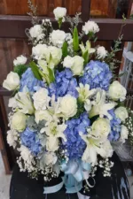 กระเช้าดอกไม้สีฟ้า-BB1007 - Image 3