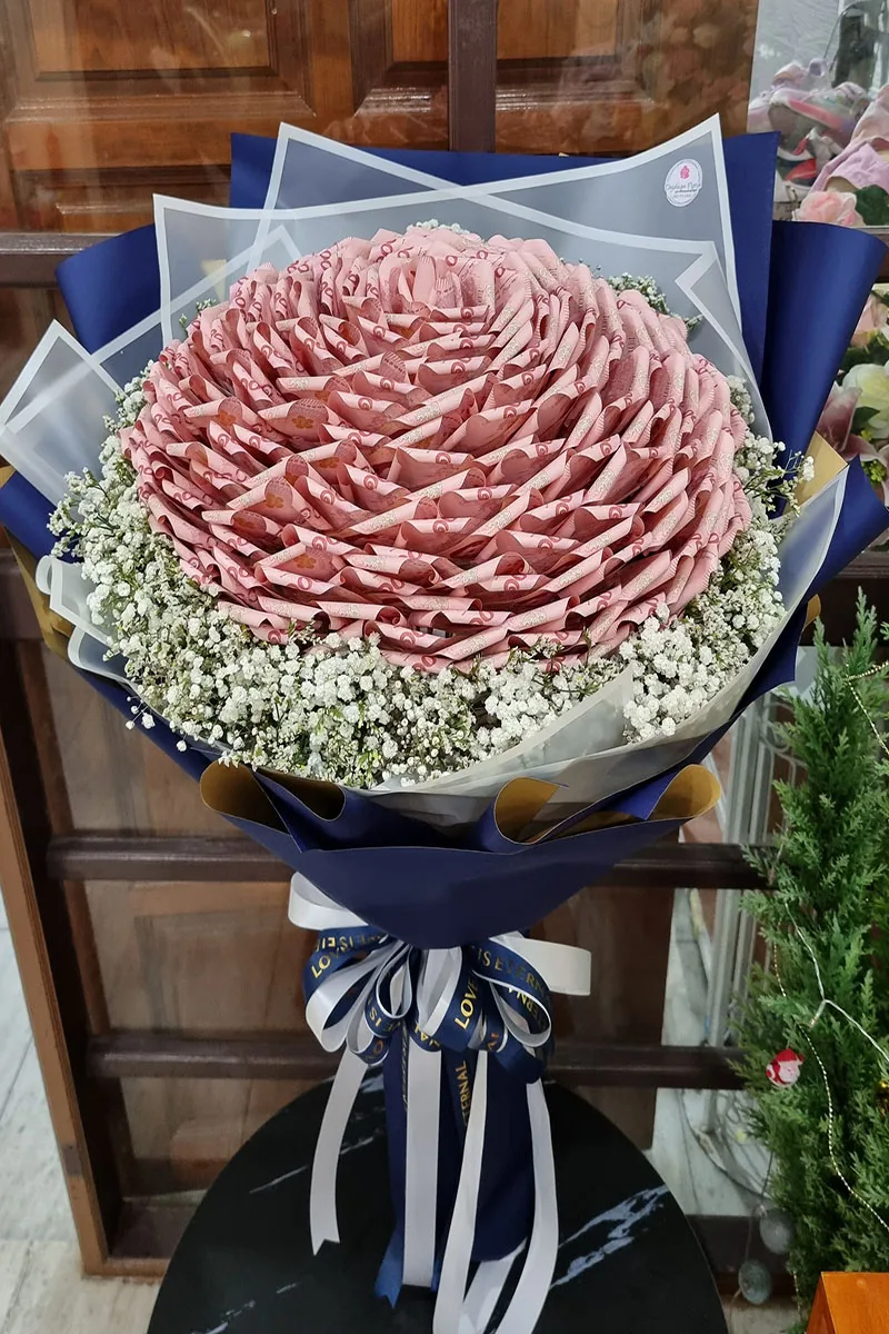 ช่อแบงค์พับดอกใหญ่