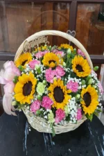 กระเช้าดอกทานตะวัน