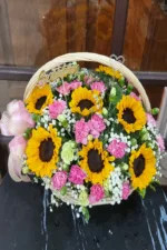 กระเช้าดอกทานตะวัน-YB1007 - Image 3