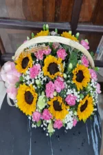 กระเช้าดอกทานตะวัน-YB1007 - Image 2