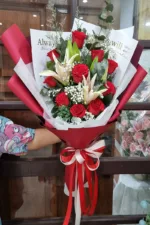 ช่อดอกไม้สดสีแดง-CF1010 - Image 2