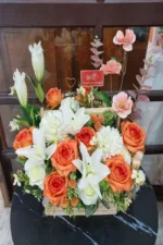 กระเช้าดอกไม้ประดิษฐ์-AB1007 - Image 4