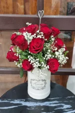 แจกันดอกไม้สดสีแดง-VF1036 - Image 3