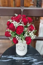 แจกันดอกไม้สดสีแดง-VF1036 - Image 2