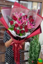 ช่อดอกไม้สดสีแดง-CF1008 - Image 2