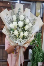 ช่อดอกกุหลาบขาว-WR1012 - Image 2