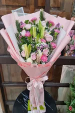 ช่อดอกไม้สีชมพู-PF1012 - Image 2