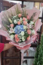 ช่อดอกไม้สดสีชมพู-PF1014 - Image 4