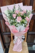 ช่อดอกไม้สดสีชมพู-PF1015 - Image 3