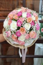 ช่อดอกไม้สดสีสดใส