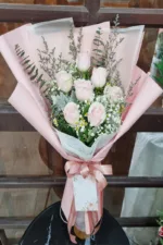 ช่อดอกกุหลาบสีชมพู-PR1005 - Image 2